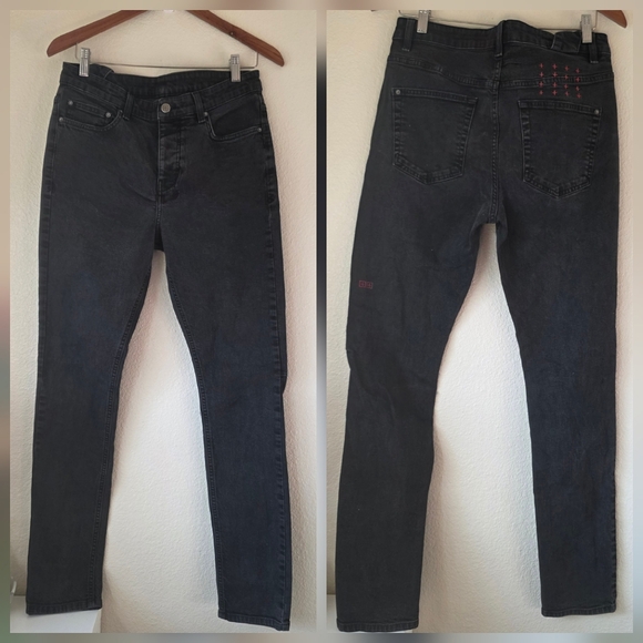 KSUBI Jeans Sz 33x30 Washed Black - Picture 1 of 16